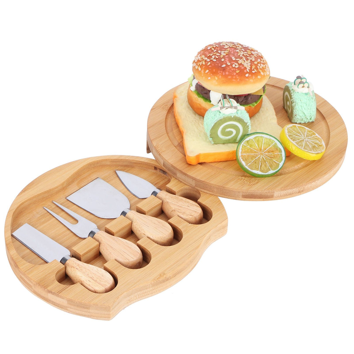 Stainless Steel Cheese Knives Wood Handle Cheese Cutting Knife Cutter Set Barbecue Kitchen Tools