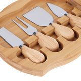 Stainless Steel Cheese Knives Wood Handle Cheese Cutting Knife Cutter Set Barbecue Kitchen Tools