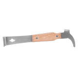 Honey Scraper Stainless Steel Beehive Honey Knife Cutter with Wood Handle Beekeeping Tool - 45-Degree Angle