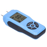 Digital Moisture Tester Portable Hand Held LCD Wood Timber Humidity Detector Accessory(Blue )
