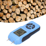 Digital Moisture Tester Portable Hand Held LCD Wood Timber Humidity Detector Accessory(Blue )