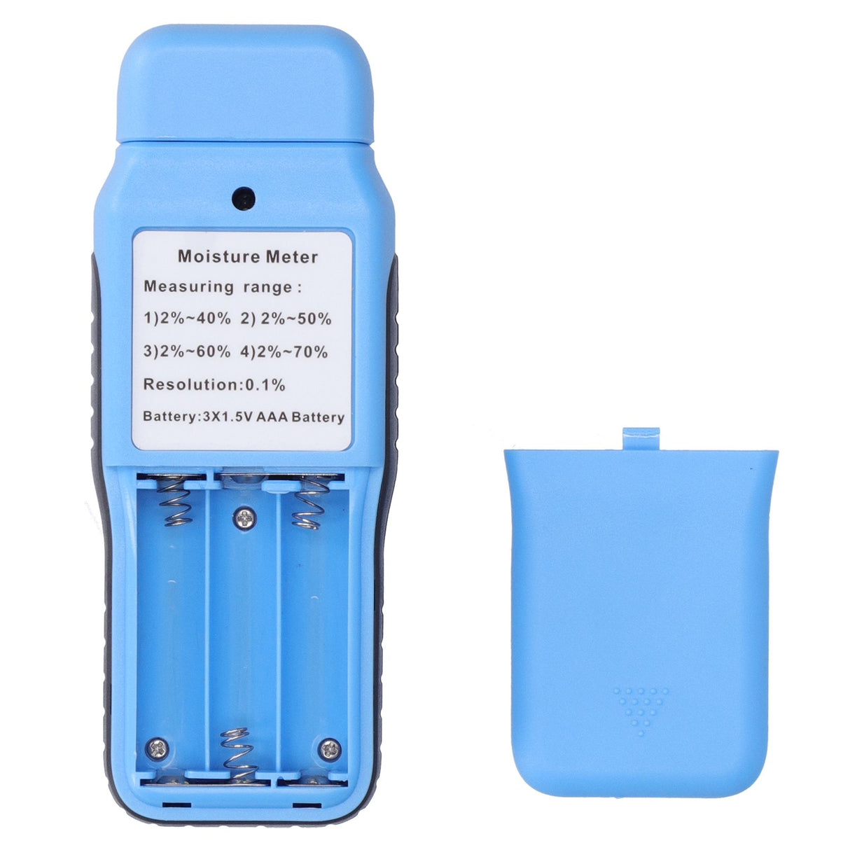 Digital Moisture Tester Portable Hand Held LCD Wood Timber Humidity Detector Accessory(Blue )