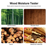Digital Moisture Tester Portable Hand Held LCD Wood Timber Humidity Detector Accessory(Blue ) - Extra Image
