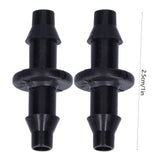 100PCS 4/7 2‑Way Connector Drip Irrigation Connector Fitting Garden Irrigation Accessories