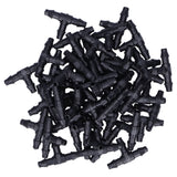 100PCS Tee Connector 4/7 Hose Connector Garden Irrigation Fittings for Micro Sprinkler Irrigation