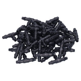 100PCS Tee Connector 4/7 Hose Connector Garden Irrigation Fittings for Micro Sprinkler Irrigation