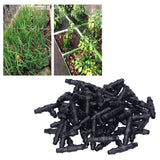 100PCS Tee Connector 4/7 Hose Connector Garden Irrigation Fittings for Micro Sprinkler Irrigation - Extra Image