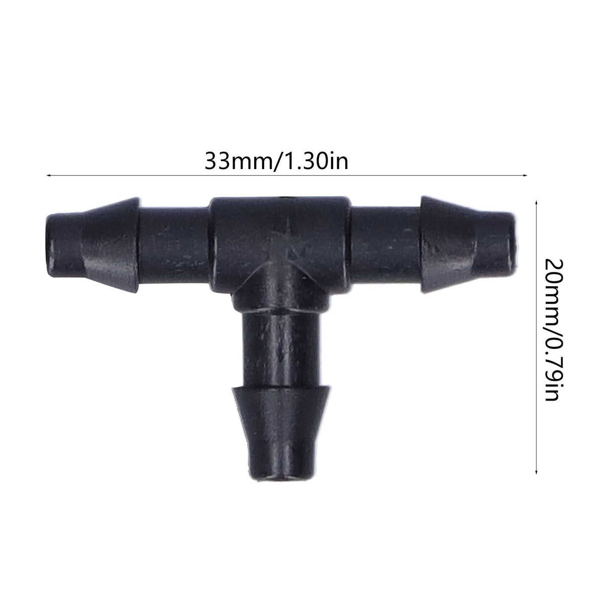 100PCS Tee Connector 4/7 Hose Connector Garden Irrigation Fittings for Micro Sprinkler Irrigation