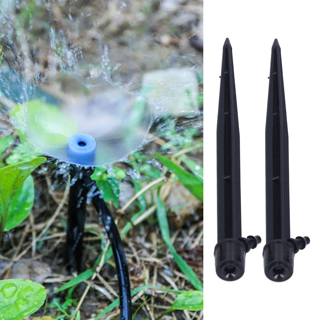 50PCS 1/4 Ground Insert Type Irrigation Dripper Drip Sprinkler for Garden Watering System
