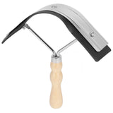 Horse Sweat Scraper with Wood Handle Non Slip Horse Cleaning Grooming Tool Farm Supplies
