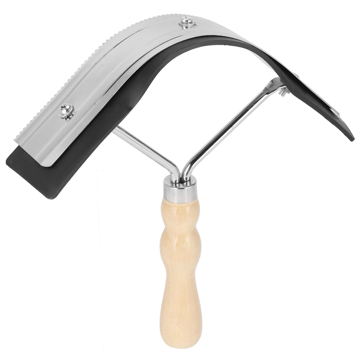 Horse Sweat Scraper with Wood Handle Non Slip Horse Cleaning Grooming Tool Farm Supplies