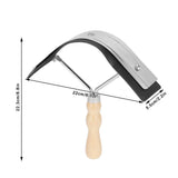 Horse Sweat Scraper with Wood Handle Non Slip Horse Cleaning Grooming Tool Farm Supplies