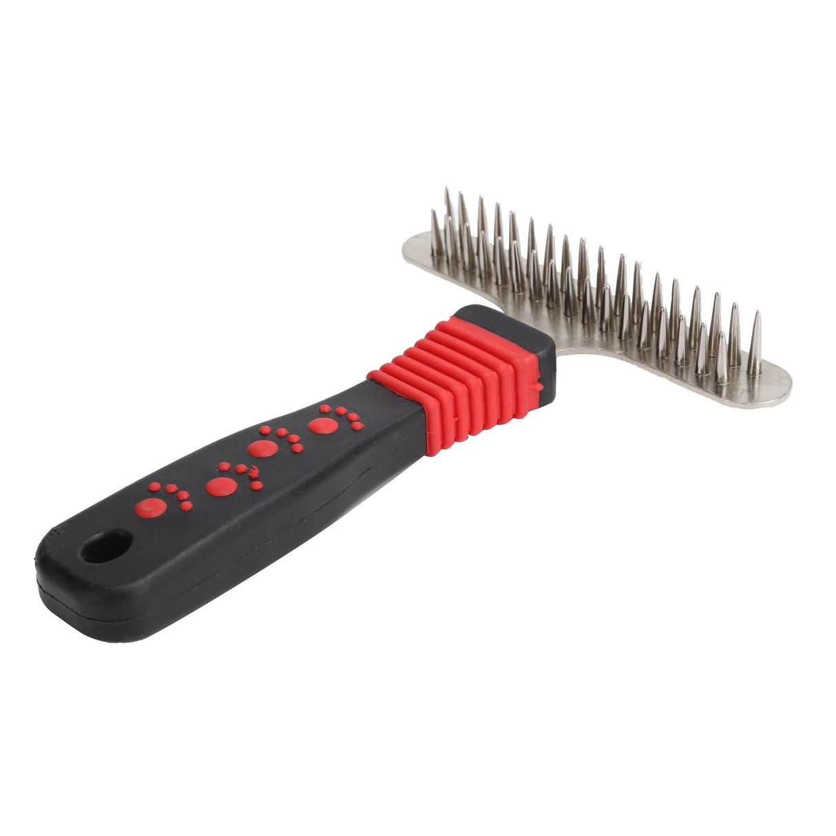 Pet Fur Grooming Rake Stainless Steel Cleaning Brush Comb Dematting Tool for Dogs RabbitsDouble Row