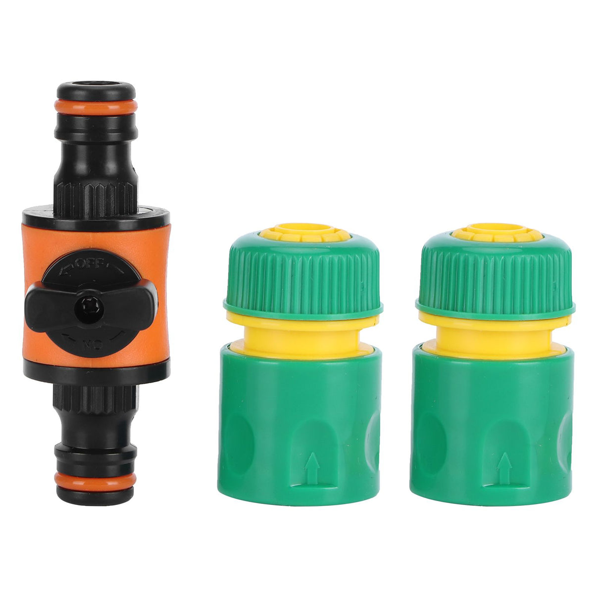 3PCS /Set American Type On/Off Ball Valve Garden Hose Quick Connectors Hose Repair KitG1/2