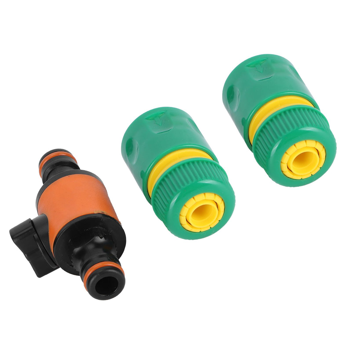 3PCS /Set American Type On/Off Ball Valve Garden Hose Quick Connectors Hose Repair KitG1/2