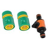 3PCS /Set American Type On/Off Ball Valve Garden Hose Quick Connectors Hose Repair KitG1/2