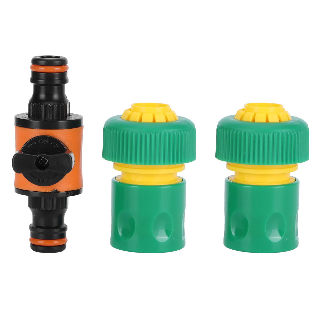 3PCS /Set American Type On/Off Ball Valve Garden Hose Quick Connectors Hose Repair KitG3/4