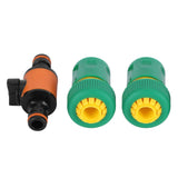 3PCS /Set American Type On/Off Ball Valve Garden Hose Quick Connectors Hose Repair KitG3/4