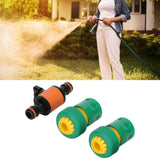 3PCS /Set American Type On/Off Ball Valve Garden Hose Quick Connectors Hose Repair KitG3/4 - Extra Image