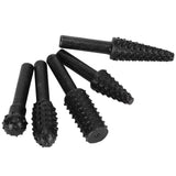 5PCs set Wood Carving File Rasp Woodworking Special Shaped Rotating Embossed Grinding Head