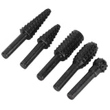 5PCs set Wood Carving File Rasp Woodworking Special Shaped Rotating Embossed Grinding Head - Extra Image