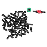 34Pcs/Set Drip Irrigation Kit G1/2 Faucet Adapter Tee Connector Spray Watering Supplies - Side View