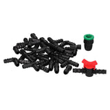 34Pcs/Set Drip Irrigation Kit G1/2 Faucet Adapter Tee Connector Spray Watering Supplies - 45-Degree Angle