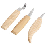 3Pcs/Set DIY Woodcarving Cutter Kit Stainless Steel Knives Woodworking Accessory