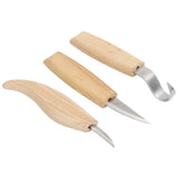 3Pcs/Set DIY Woodcarving Cutter Kit Stainless Steel Knives Woodworking Accessory