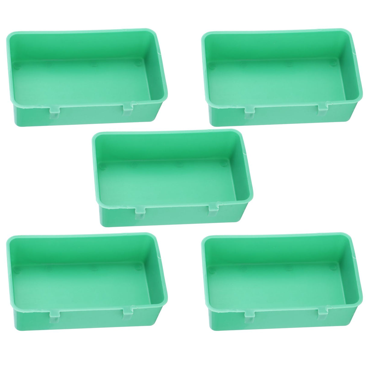 10Pcs Bird Food Water Feeder Plastic Feeding Bowl Trough Bird Bathtub Accessories