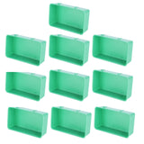 10Pcs Bird Food Water Feeder Plastic Feeding Bowl Trough Bird Bathtub Accessories - Side View