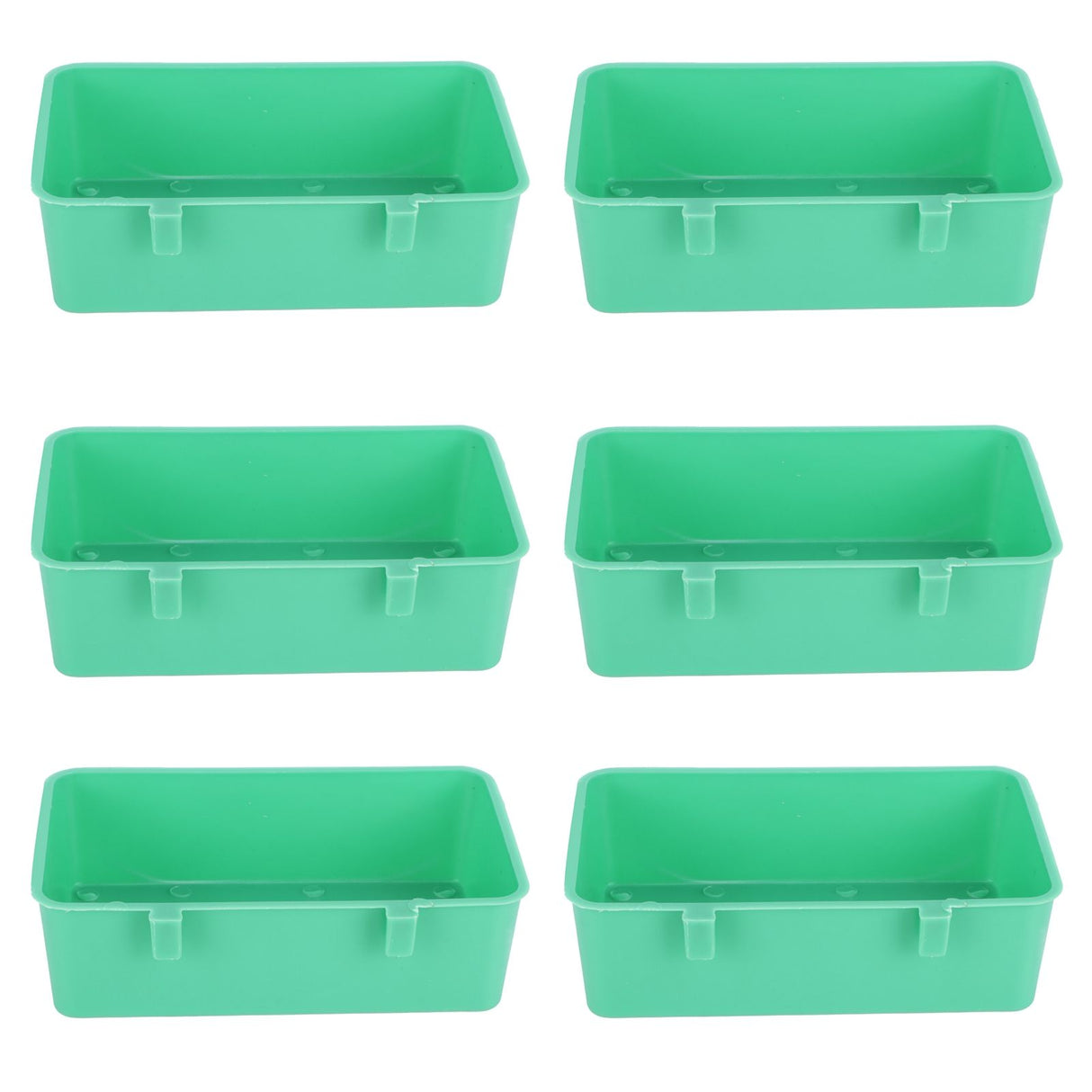 10Pcs Bird Food Water Feeder Plastic Feeding Bowl Trough Bird Bathtub Accessories