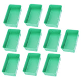 10Pcs Bird Food Water Feeder Plastic Feeding Bowl Trough Bird Bathtub Accessories - 45-Degree Angle