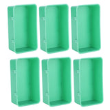 10Pcs Bird Food Water Feeder Plastic Feeding Bowl Trough Bird Bathtub Accessories - Rear View