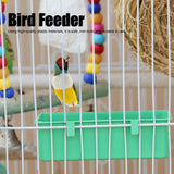 10Pcs Bird Food Water Feeder Plastic Feeding Bowl Trough Bird Bathtub Accessories