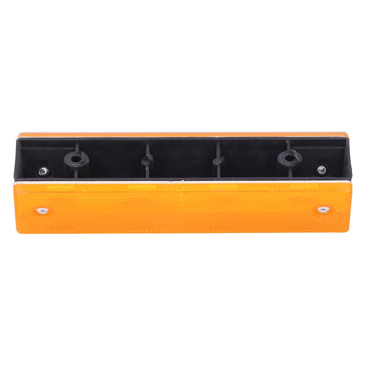2PCS Rectangle Reflective Sign Road Stud Marker for Highway Traffic Warning Facilities(YellowYellow )