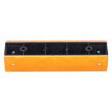 2PCS Rectangle Reflective Sign Road Stud Marker for Highway Traffic Warning Facilities(YellowYellow )
