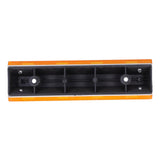 2PCS Rectangle Reflective Sign Road Stud Marker for Highway Traffic Warning Facilities(YellowYellow )