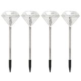 LED Solar Lights Outdoor Rainproof Landscape Street Lamp for Garden Lawn Yard Decoration - Side View