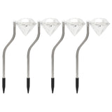 LED Solar Lights Outdoor Rainproof Landscape Street Lamp for Garden Lawn Yard Decoration - Rear View