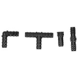 20Pcs/Set Drip Irrigation Sprinkler System Elbow Tee Coupling Connectors Garden Supplies - Side View