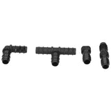20Pcs/Set Drip Irrigation Sprinkler System Elbow Tee Coupling Connectors Garden Supplies