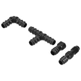 20Pcs/Set Drip Irrigation Sprinkler System Elbow Tee Coupling Connectors Garden Supplies