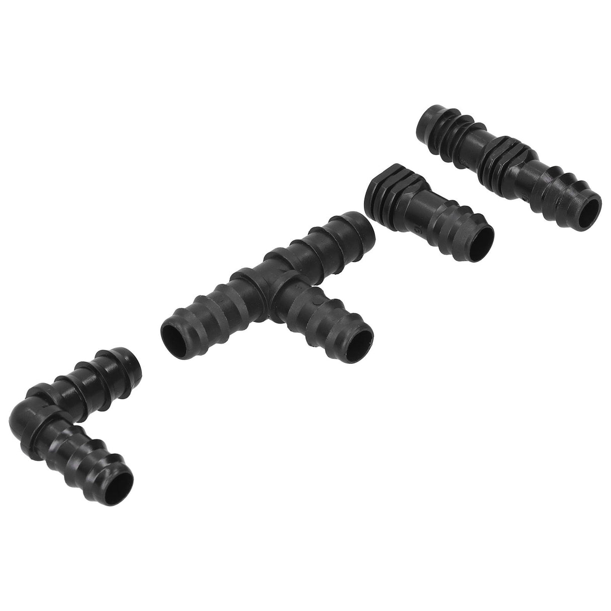 20Pcs/Set Drip Irrigation Sprinkler System Elbow Tee Coupling Connectors Garden Supplies