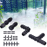 24Pcs/Set Drip Irrigation Fitting Kit 1/2 Tubing Barbed Connectors for Garden Greenhouse - Extra Image
