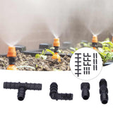 24Pcs/Set Drip Irrigation Fitting Kit 1/2 Tubing Barbed Connectors for Garden Greenhouse