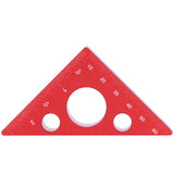 Aluminum Alloy Triangular Ruler Thicken Height Ruler DIY Woodworking Measuring Tool