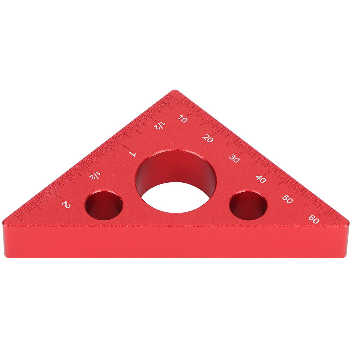 Aluminum Alloy Triangular Ruler Thicken Height Ruler DIY Woodworking Measuring Tool