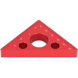 Aluminum Alloy Triangular Ruler Thicken Height Ruler DIY Woodworking Measuring Tool - Rear View