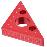 Aluminum Alloy Triangular Ruler Thicken Height Ruler DIY Woodworking Measuring Tool